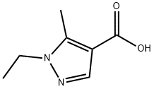 1-乙基-5-甲基-1H-吡唑-4-羧酸 结构式