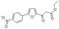 ETHYL-2-[5-(4-NITROPHENYL)]-FUROYL-ACETATE 结构式