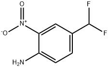 4-(二氟甲基)-2-硝基苯胺 结构式