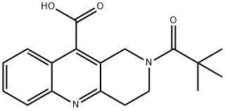 2-新戊酰基-1,2,3,4-四氢苯并[B][1,6]萘啶-10-羧酸 结构式