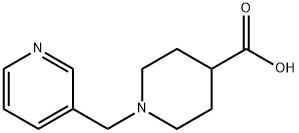1-(吡啶-3-基甲基)哌啶-4-甲酸 结构式