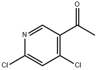 1-(4,6-二氯吡啶-3-基)乙-1-酮 结构式