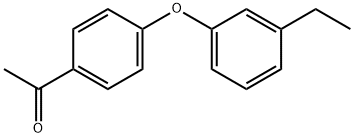 1-[4-(3-ETHYL-PHENOXY)-PHENYL]-ETHANONE 结构式