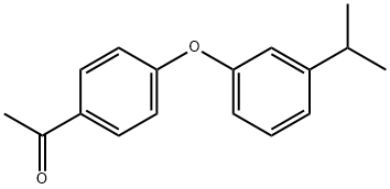 1-[4-(3-ISOPROPYL-PHENOXY)-PHENYL]-ETHANONE 结构式