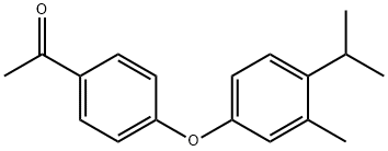 1-[4-(3-METHYL-4-ISOPROPYL-PHENOXY)-PHENYL]-ETHANONE 结构式