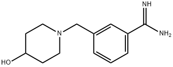 3-(4-HYDROXY-PIPERIDIN-1-YLMETHYL)-BENZAMIDINE 结构式