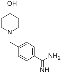 4-(4-HYDROXY-PIPERIDIN-1-YLMETHYL)-BENZAMIDINE 结构式