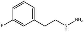 (3-氟苯乙基)肼 结构式