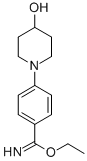 4-(4-HYDROXY-PIPERIDIN-1-YL)-BENZIMIDIC ACID ETHYL ESTER 结构式