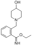 2-(4-HYDROXY-PIPERIDIN-1-YLMETHYL)-BENZIMIDIC ACID ETHYL ESTER 结构式