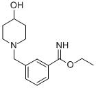 3-(4-HYDROXY-PIPERIDIN-1-YLMETHYL)-BENZIMIDIC ACID ETHYL ESTER 结构式