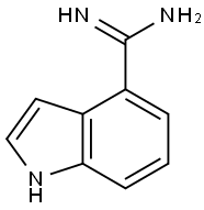1H-INDOLE-4-CARBOXAMIDINE 结构式