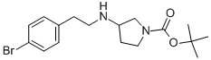 1-BOC-3-[2-(4-BROMO-PHENYL)-ETHYLAMINO]-PYRROLIDINE 结构式