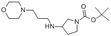 1-BOC-3-(3-MORPHOLIN-4-YL-PROPYLAMINO)-PYRROLIDINE 结构式