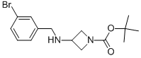 3-(3-BROMO-BENZYLAMINO)-AZETIDINE-1-CARBOXYLIC ACID TERT-BUTYL ESTER 结构式