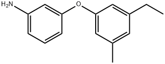 3-(3-ETHYL-5-METHYL-PHENOXY)-PHENYLAMINE 结构式