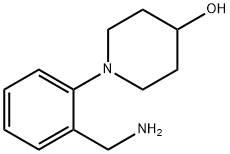 1-(2-(氨基甲基)苯基)哌啶-4-醇 结构式