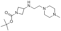 1-BOC-3-[(4-METHYL-PIPERAZIN-1-YLETHYL)-AMINO]-AZETIDINE 结构式