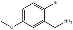 2-溴-5-甲氧基苄胺 结构式