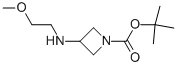 1-BOC-3-(2-METHOXY-ETHYLAMINO)-AZETIDINE 结构式