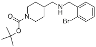 1-BOC-4-[(2-BROMO-BENZYLAMINO)-METHYL]-PIPERIDINE 结构式