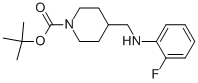1-BOC-4-[(2-FLUORO-PHENYLAMINO)-METHYL]-PIPERIDINE 结构式