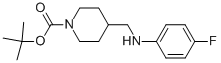 1-BOC-4-[(4-FLUORO-PHENYLAMINO)-METHYL]-PIPERIDINE 结构式