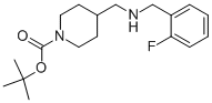 1-BOC-4-[(2-FLUORO-BENZYLAMINO)-METHYL]-PIPERIDINE 结构式