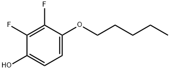 2,3-DIFLUORO-4-PENTYLPHENOL 结构式