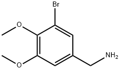 3-BROMO-4,5-DIMETHOXYBENZYLAMINE 结构式