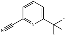 6-三氟甲基吡啶-2-甲腈 结构式