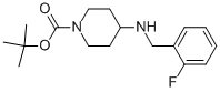 1-BOC-4-(2-FLUORO-BENZYLAMINO)-PIPERIDINE 结构式