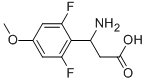 3-AMINO-3-(2,6-DIFLUORO-4-METHOXY-PHENYL)-PROPIONIC ACID 结构式