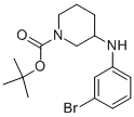 1-BOC-3-(3-BROMO-PHENYLAMINO)-PIPERIDINE 结构式