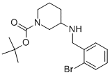 1-BOC-3-(2-BROMO-BENZYLAMINO)-PIPERIDINE 结构式
