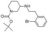 1-BOC-3-[2-(2-BROMO-PHENYL)-ETHYLAMINO]-PIPERIDINE 结构式