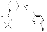 1-BOC-3-[2-(4-BROMO-PHENYL)-ETHYLAMINO]-PIPERIDINE 结构式