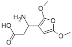 3-AMINO-3-(2,5-DIMETHOXYFURAN-3-YL)-PROPIONIC ACID 结构式