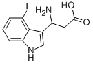 3-AMINO-3-(4-FLUORO-INDOL-3-YL)-PROPIONIC ACID 结构式