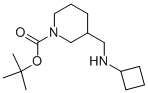 1-BOC-3-CYCLOBUTYLAMINOMETHYL-PIPERIDINE 结构式