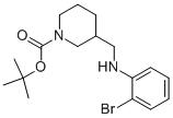 1-BOC-3-[(2-BROMO-PHENYLAMINO)-METHYL]-PIPERIDINE 结构式