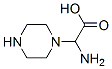 1-Piperazineacetic  acid,  -alpha--amino- 结构式