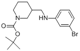 1-BOC-3-[(3-BROMO-PHENYLAMINO)-METHYL]-PIPERIDINE 结构式