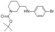 1-BOC-3-[(4-BROMO-PHENYLAMINO)-METHYL]-PIPERIDINE 结构式