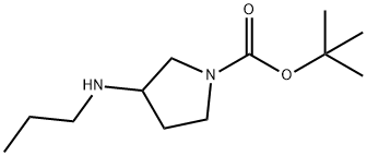 3-PROPYLAMINO-PYRROLIDINE-1-CARBOXYLIC ACID TERT-BUTYL ESTER 结构式