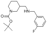 1-BOC-3-[(3-FLUORO-BENZYLAMINO)-METHYL]-PIPERIDINE 结构式