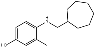 4-[(CYCLOHEPTYLMETHYL)-AMINO]-3-METHYL-PHENOL 结构式