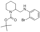 1-BOC-2-[(2-BROMO-PHENYLAMINO)-METHYL]-PIPERIDINE 结构式