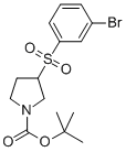 3-(3-BROMO-BENZENESULFONYL)-PYRROLIDINE-1-CARBOXYLIC ACID TERT-BUTYL ESTER 结构式