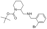 1-BOC-2-[(2-BROMO-BENZYLAMINO)-METHYL]-PIPERIDINE 结构式